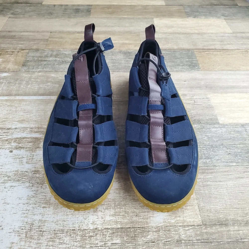 Cole Haan Zerogrand Tidetrek Fisherman Mens Sandals 11.5 M Navy Blue Leather